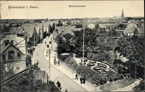 Ak Blumenthal Hansestadt Bremen, Mühlenstraße
