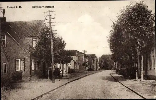Ak Horst in Holstein, Elmshornerstraße