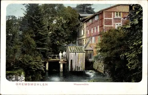 Ak Gremsmühlen Malente in Ostholstein, Wassermühle
