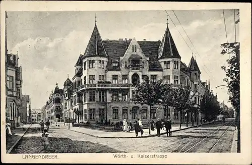 Ak Langendreer Bochum im Ruhrgebiet, Wörthstraße, Kaiserstraße