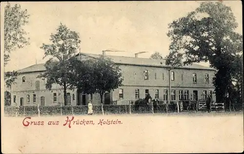 Ak Krücken Weddelbrook in Holstein, Blick auf einen Bauernhof