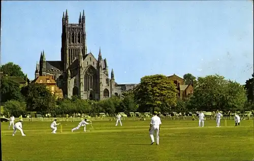 Ak Worcester West Midlands England, Cathedral, Cricket Ground