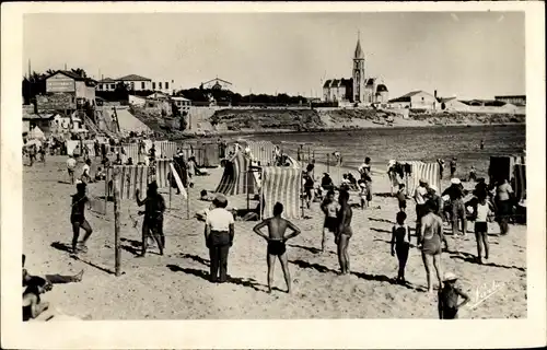 Ak Sète Cette Hérault, La Plage de la Corniche et la Chapelle, Volleyball