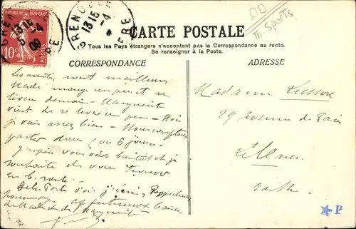 Ak Les sports d'hiver dans les alpes, en bobsleigh