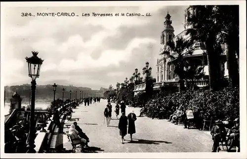 Ak Monte Carlo Monaco, Les Terrasses, Le Casino