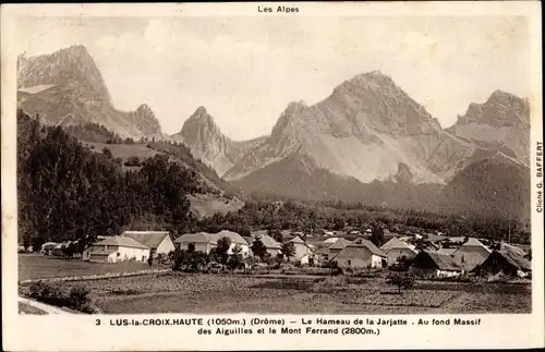 Ak Lus la Croix Haute Drome, Le Hameau de la Jarjatte