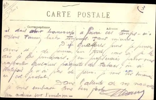 Ak Grignan Drôme, Statue de Madame de Sevigne