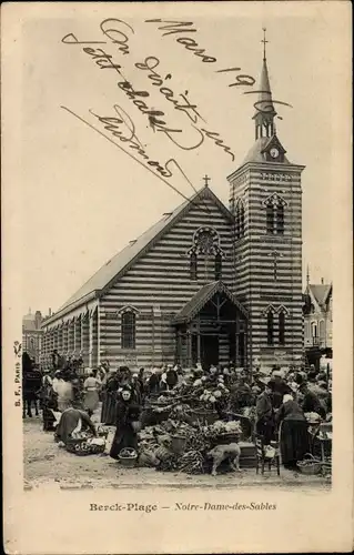 Ak Berck Plage Pas de Calais, Notre Dame des Sables