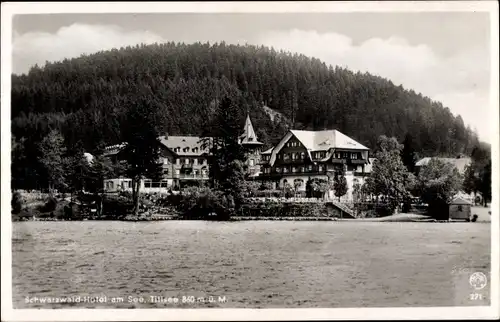 Ak Titisee Neustadt im Breisgau Hochschwarzwald, Schwarzwald-Hotel, Blick vom See