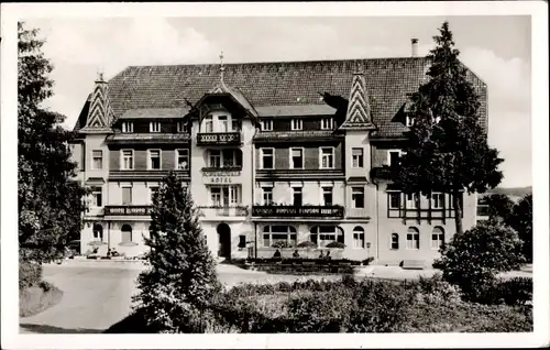 Ak Bonndorf im Schwarzwald, Schwarzwald-Hotel, Frontansicht