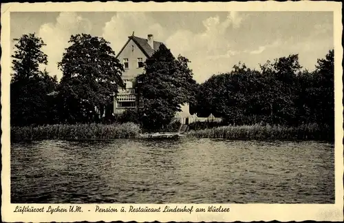 Ak Lychen im Kreis Uckermark, Pension und Restaurant Lindenhof am Würlsee