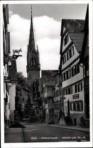 Ak Calw im Nordschwarzwald, Altenburger Straße