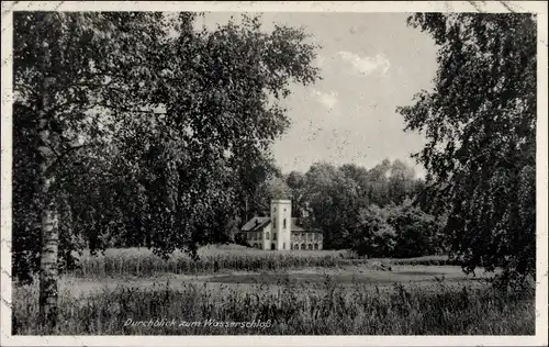 Ak Bamberg in Oberfranken, Durchblick zum Wasserschloss