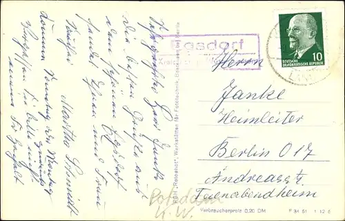 Ak Teupitz in Brandenburg, Am Teupitz See, Segelpartie