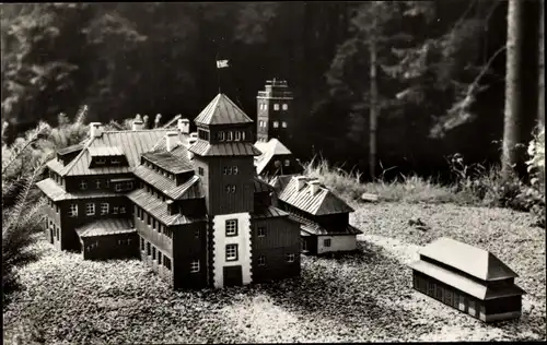 Ak Waschleithe Grünhain Beierfeld im Erzgebirge, Altes Fichtelberghaus, Wetterstation