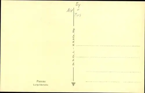 Ak Passau in Niederbayern, Luitpoldbrücke