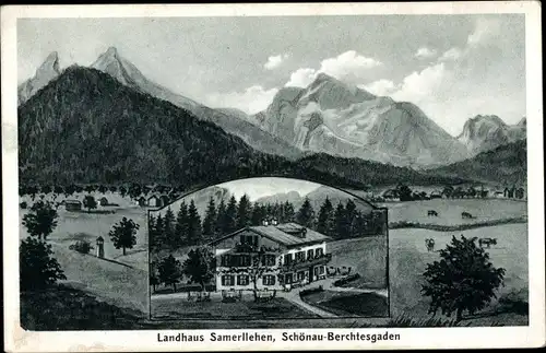 Ak Berchtesgaden in Oberbayern, Landhaus Samerllehen