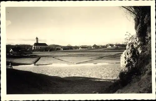 Foto Ak Schondorf am Ammersee Oberbayern?, Blick auf den Ort