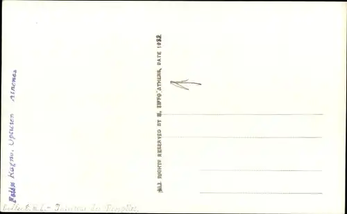 Foto Ak Athen Griechenland, Tempel, Säule