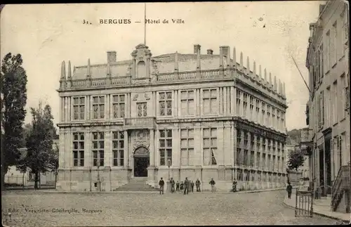 Ak Bergues Nord, Hotel de Ville