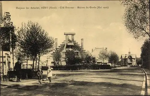 Ak Auby Nord, Hameau des Asturies, Citè Hauzeur, Maison du Garde