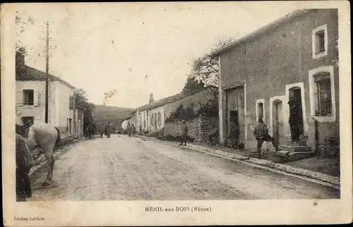 Ak Menil aux Bois Meuse, Straßenpartie