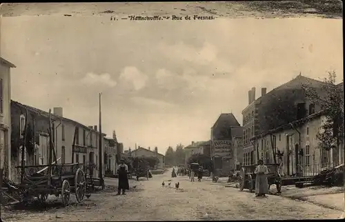 Ak Fresnes Meuse, Rue de Fresnes