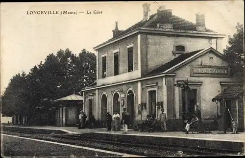 Ak Longeville en Barrois Meuse, La Gare