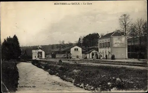 Ak Montiers sur Saulx Meuse, La Gare