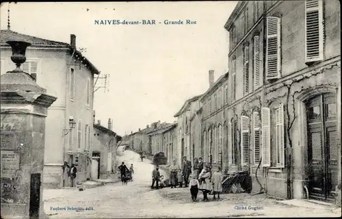 Ak Naives en Blois Meuse, Grande Rue