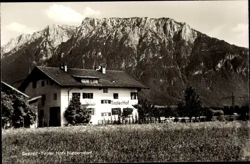 Ak Niederndorf in Tirol, Gasthof Tiroler Hof, Panorama