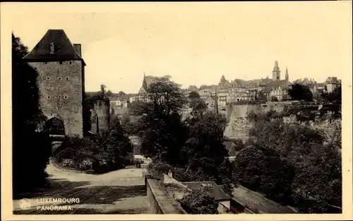 Ak Luxemburg Luxembourg, Panorama