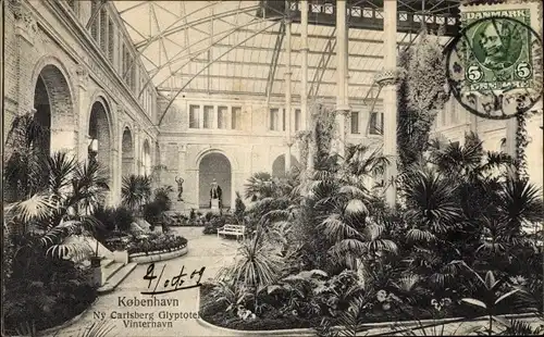 Ak København Kopenhagen Dänemark, Ny Carlsberg Glyptotek, Vinterhavn