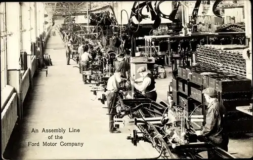 Ak Dearborn Michigan USA, Ford Motor Company, Rouge Plant, An Assembly Line