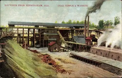 Ak Birmingham Alabama USA, Coal Tipple & Washer