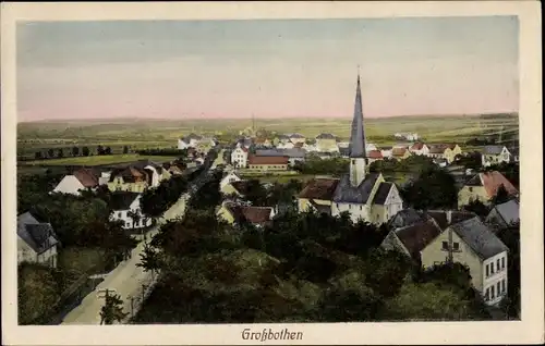 Ak Großbothen Grimma in Sachsen, Stadt und Kirche