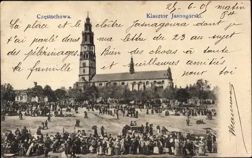 Ak Częstochowa Tschenstochau Schlesien, Jasna Góra, Klasztor Jasnogorski, Paulinerkloster