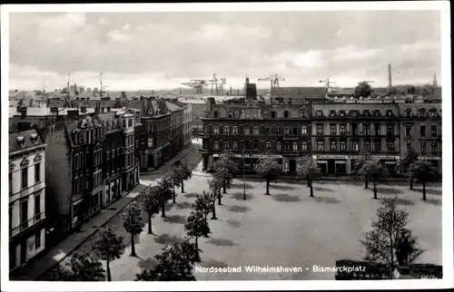 Ak Wilhelmshaven in Niedersachsen, Bismarckplatz