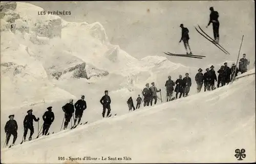 Ak Les Pyrenees, les sports d'hiver, le Saut en Skis