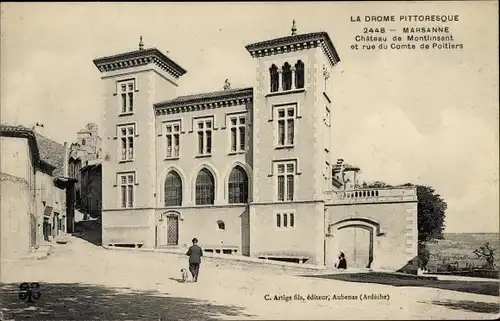 Ak Marsanne Drôme, Chateau de Montlinsant