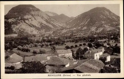 Ak Menglons Drôme, Vue generale