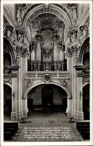 Ak Passau in Niederbayern, Passauer Domorgel, Dom St. Stephan