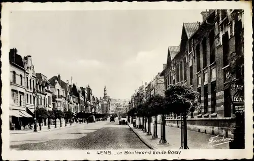 Ak Lens Pas de Calais, Boulevard Emile Basly