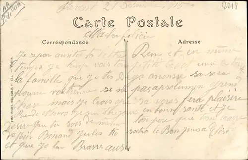 Ak Frevent Pas de Calais, Avenue du Chateau de Cercamp