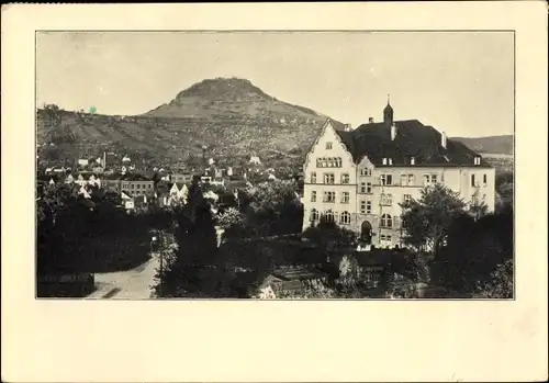 Ak Reutlingen in Württemberg, Predigerseminar und Stadtansicht, Blick auf die Achalm