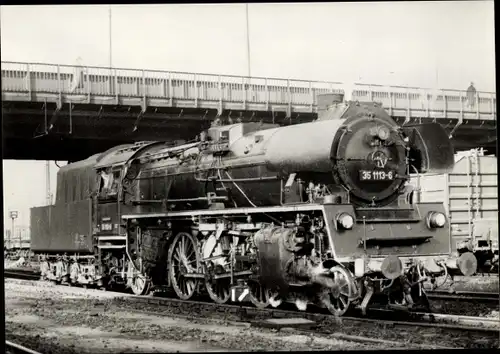 Ak Leipzig in Sachsen, Lokomotive 35 1113-6