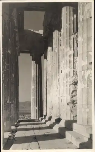 Foto Ak Athen Griechenland, Tempel, Säule