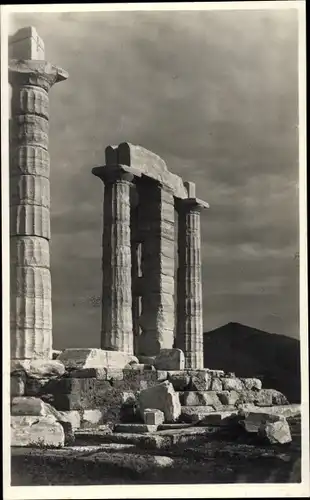 Foto Ak Athen Griechenland, Tempel, Säule