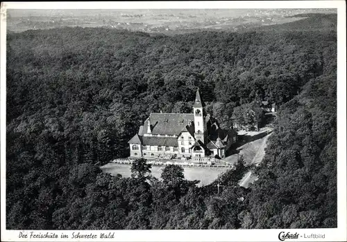 Ak Schwerte an der Ruhr, Gaststätten-Betriebe Freischütz im Schwerter Wald, Panorama