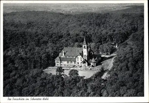 Ak Schwerte an der Ruhr, Gaststätten-Betriebe Freischütz im Schwerter Wald, Panorama